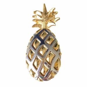 1990s vintage Liz Claiborne metal pineapple brooch